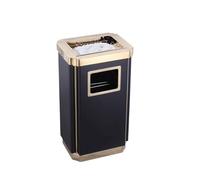 H8Q4D7N5G9 Garbage Can Stainless Steel Large Commercial Trash Can Hotel Ktv Lobby Vertical Ashtray Elevator Entrance High-grade Outdoor Square Bucket