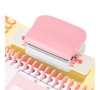 H9 Hole Puncher, A4/30 Holes, A5/20 Holes, B5/26 Holes Paper Punches 5 Sheets Capacity Manual Punching Machine Punch with Scale Lines for Craft Paper, Crafts, Office