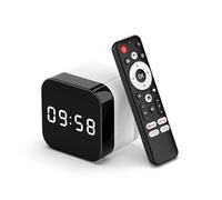 H96 MAX H728 Android 14 Smart TV Box, 4GB RAM 128GB ROM, 8K HDR10, WiFi 6 Dual Band, Bluetooth 5.0, Digital Clock Display (4GB 32GB)