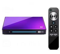 H96 MAX M9 AI Android 14 TV Box, Rockchip RK3576 8-Core Processor, NPU 6TOPS, 8GB RAM 128GB Storage, Dual-Band WiFi 6, BT5.4, 1000M LAN, 8K/4K@120fps Streaming Media Player with Voice Remote