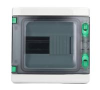 HA 8WAY Distribution Protection Box, 8 Way Circuit Breaker Box with IP65 Rating, Transparent Cover DIN Rail Mounting Power Distribution Box for Outdoor Indoor Use in Hom