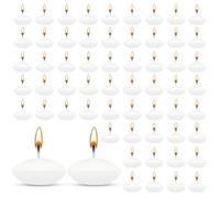 HA BIN 60 x White Floating Candles 38mm Unscented Wedding Romantic Night Bachelorette Party Decorations