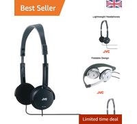 HA-L50 Black Wired Headphones - Dynamic Sound, Adjustable Headband, Travel Ready