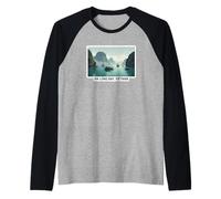 Ha Long Bay Vietnam Travel Artwork Raglan Baseball Tee