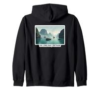 Ha Long Bay Vietnam Travel Artwork Zip Hoodie