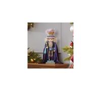 HA0384 Kurt S. Adler 18-Inch Hollywood Two Turtle Doves Nutcracker - Purple, Blue & Green, 12 Days of Christmas Design