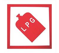 HA110 Hazard Sign Low Propane Gas Bottle 250mm x 250mm Magnetic - Vehicle Grade