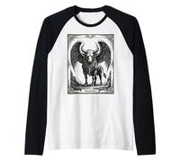 Haagenti The Griffon Bull of the Goetia Raglan Baseball Tee