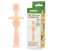 Haakaa 360° Silicone Toothbrush (Colour: Pink)