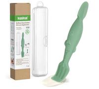haakaa Baby Spatula, Mess-free Silicone Diaper Rash Cream Applicator with Carrying Case, Diaper Cream Brush for Babies, Pea Green