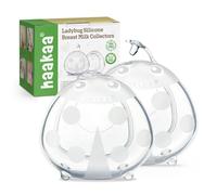 haakaa Ladybug Milk Collectors Breastmilk Catcher Wearable Nursing Cups for Breastfeeding Moms to Collect Leaky Breast Milk, Protect Sore Nipples, Made of Soft Food Grade Silicone(1.4oz/40ml,2PCS)