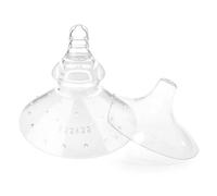 haakaa Nipple Shield Combo for Breastfeeding Newborn, Silicone Nipple Shield for Breastfeeding Difficulties, with Carry Case, Round Base & 24mm Ultra-Thin, 2pc
