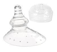 Haakaa Nipple Shield for Breastfeeding with Latch Difficulties Cracked Flat or Inverted Nipples BPA Free, 1pc(Round Shape)