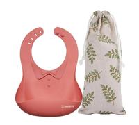 Haakaa Silicone Baby Bib (Colour: Ruby)