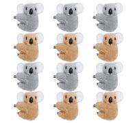 Haakong 12pcs Koala Clip Set - Grey Koala Pencil Toppers - Animal Themed Pencil Clips