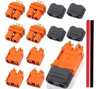 HAAMNING7 10 pcs XT60I Connector XT60I-PW Male Plug Adapter XT60I Plug Female with Sheath Housing Connector for RC Lipo Battery Charger FPV Drone