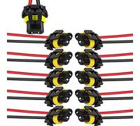 HAAMNING7 10PCS 9005 HB3 9006 HB4 Bulb Socket Female Adapter Wiring Harness Connector Wire for LED Headlight Fog Light Socket Adapter
