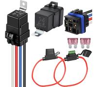 HAAMNING7 2 Pcs Waterproof Relay Kit 12V 30/40A Heavy Duty Wire