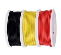 HAAMNING7 20AWG Hook Up Wire Kit 20 Gauge Electrical Wire (7m/23ft Each Wire) 300V PVC Insulation Tinned Copper Solid Wires 3 Color (Black/Red/Yellow) for DIY/Toy Car/Model