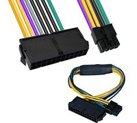 HAAMNING7 24 Pin to 8 Pin ATX, PSU Power Supply Adapter Cable for DELL Optiplex Motherboards 3020 7020 9020 30cm 12-inch 18AWG