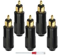 HAAMNING7 4 Pcs for DIN Male Plug 12V Cigarette Lighter Accessory Plug SAE Adapter Connector for DIN Hella Plug, for BMW Motorcycle Car, European standard Car