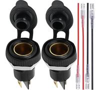 HAAMNING7 4 Pcs for DIN Power Socket Replacement 12V Cigarette Lighter Accessory Plug for DIN Hella Plug, for BMW Motorcycle Car, European standard Car