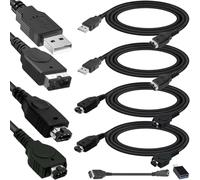 HAAMNING7 4 Pcs for GBA SP USB Charger Cable, for GBA Link Connect Cord, for NDS Power Charging, for Nintendo DS Console(NDS), for Gameboy Advance SP(1.2m)
