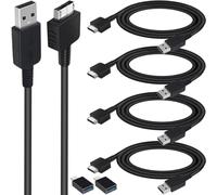 HAAMNING7 4 Pcs PS Vita Charger Cable, for PS Vita 1000 Charging, USB Data Power Charger, for PS Vita Original (PS Vita/PSV)(1.2m)