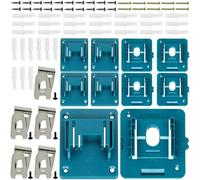 HAAMNING7 Battery Holder for 18v Battery & Tool Holder for 18v Tools, Tool Battery Mount Holder Kit with Belt Clips, Screws, PlaticScrews (5 Pack)