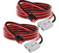 HAAMNING7 Battery Quick Connect/Disconnect to for Anderson Cable for Anderson 10AWG SB50-PP45 Amp Solar Panel Extension Adapter, for Forklift Solar Portable Generator Battery Power Transfer