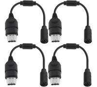 HAAMNING7 Breakaway Cable Adapter Cord for Xbox-Original Controller, Controller Cable Compatible with for Original xbox, for Duke Controllers (4 Pack, 25cm/10")