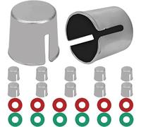 HAAMNING7 Car Battery Post Terminal Shims Car Battery Lead Terminal Sleeves Positive or Negative Post Converter Adaptor, for Motorhome Saloon Automotive Van Boat