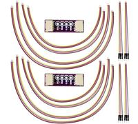 HAAMNING7 I2C Qwiic Cable Kit, Stemma QT Wire for SparkFun Development Boards Sensor Board Breakout Breadboard 4-Pin SH1.0 JST Connector with for Qwiic BreadBoard Adapter (12 Pack)