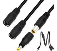 HAAMNING7 Solar DC 8mm Splitter, DC7909 Female Male Combiner Cable Y Splitter for Portable Power Station Solar Panel for Jackery for Goal Zero, for Bluetti 14AWG, 1 Male to 2 Female Power Cord