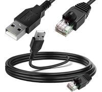 HAAMNING7 USB to RJ50 Cable for APC USB Cord AP9827 BK500 BK500BLK 940-0127B 940-0127C 940-0127E USB to RJ50 10P10C Male Connector Control Cable, Data Scanner Cable(1.8m)