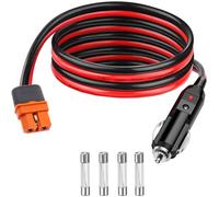HAAMNING7 XT60i to Cigarette Lighter Connector Cable, 14AWG XT60i Female to Car Cigarette Lighter Plug Charging Cable for Portable Solar Generator Power Station Car Truck(1.5m)