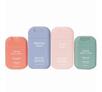 HAAN Moisturizing Hand Spray with Aloe Vera and Mouth Spray (4 Pack) - 1 Count Per Fragrance and Flavor: Morning Glory, Bright Rose, Apple a Day & Life's a Beach