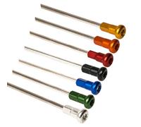 HAAN Wheels Spokes Set 18'' Silver/Silver Spoke Nuts 36 pieces, silver