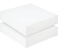 Haani High Density White Firm Foam Cushion Upholstery Foam for Sofa, Seat Pads, Chairs, Beds & DIY Projects Durable Support Foam Replacement (18 x18 x2 Inch)