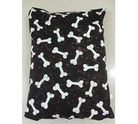 Haani Luxury Dog Bed Cushion with Removable Washable Cover - Comfortable Support for Pets (BLACK BONE, X LARGE)