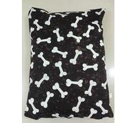 Haani Luxury Dog Bed Cushion with Removable Washable Cover - Comfortable Support for Pets (BROWN BONE, LARGE)