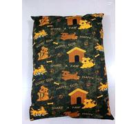 Haani Luxury Dog Bed Cushion with Removable Washable Cover - Comfortable Support for Pets (SHAKE A PAW RED, X LARGE)