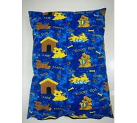 Haani Luxury Dog Bed Cushion with Removable Washable Cover - Comfortable Support for Pets (SHAKE A PAW BLUE, LARGE)