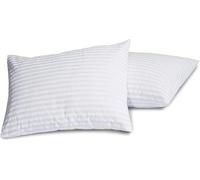 Haani Pack Hotel Quality Side Sleeper Bounce Back Bed Pillows Hypoallergenic & Breathable High-Resilience Filling (STRIPE PILLOWS 6 PACK)