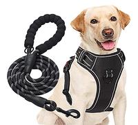 haapaw No Pull Dog Harness Adjustable Reflective Oxford Easy Control Medium Large Dog Harness with a Free Heavy Duty Dog Lead