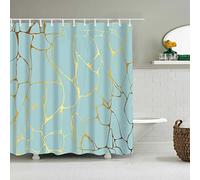 Haappy Shower Curtain, Duck Egg Blue, 180x180cm, Waterproof, Mildew Resistant, Polyester, Rod Pocket, Bathroom Decor