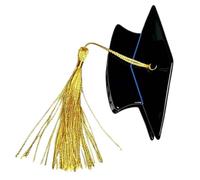 Haarclips Voor Afstudeerpet - Vier Academische Prestaties | Mini Afstuderen Cap Kwastje Haarspeldjes Geel Kwastje | Dames Meisjes Studenten Afstudeerfeest, Veelzijdige Pins Voor Ceremonie Fotosho
