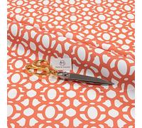 Haaris Imaan Lattice Printed | Water-Resistant Upholstery Fabric | Perfect for Parasols, Pallet Covers, Furniture Coverings, and Other Outdoor Pursuits | Sold by The Metre (A4 Sample)