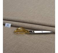 Haaris Imaan Linen-Look Upholstery Fabric | Fire Retardant Linen Fabric by The Metre | Durable, Soft & Breathable Sewing and Upholstery Material (Cream)