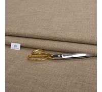 Haaris Imaan Linen-Look Upholstery Fabric | Fire Retardant Linen Fabric by The Metre | Durable, Soft & Breathable Sewing and Upholstery Material (Sand)